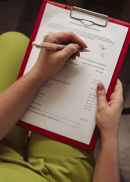 Karta wywiadu podologicznego